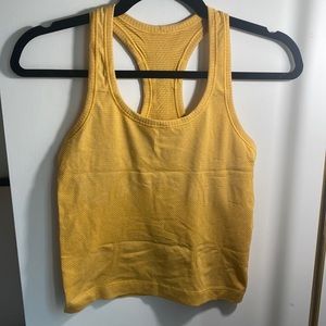 Lululemon swiftly tank top sz 2 yellow